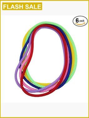 6 Pack Stretch Chewing Necklaces for Kids with Autism ADHD SPD Oral Motor Aids